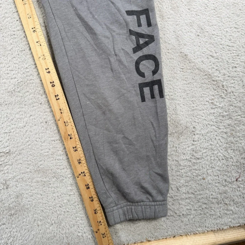 The North Face Sweatpants Mens Medium Grey Fleece Drawstring Pocket Joggers Gym